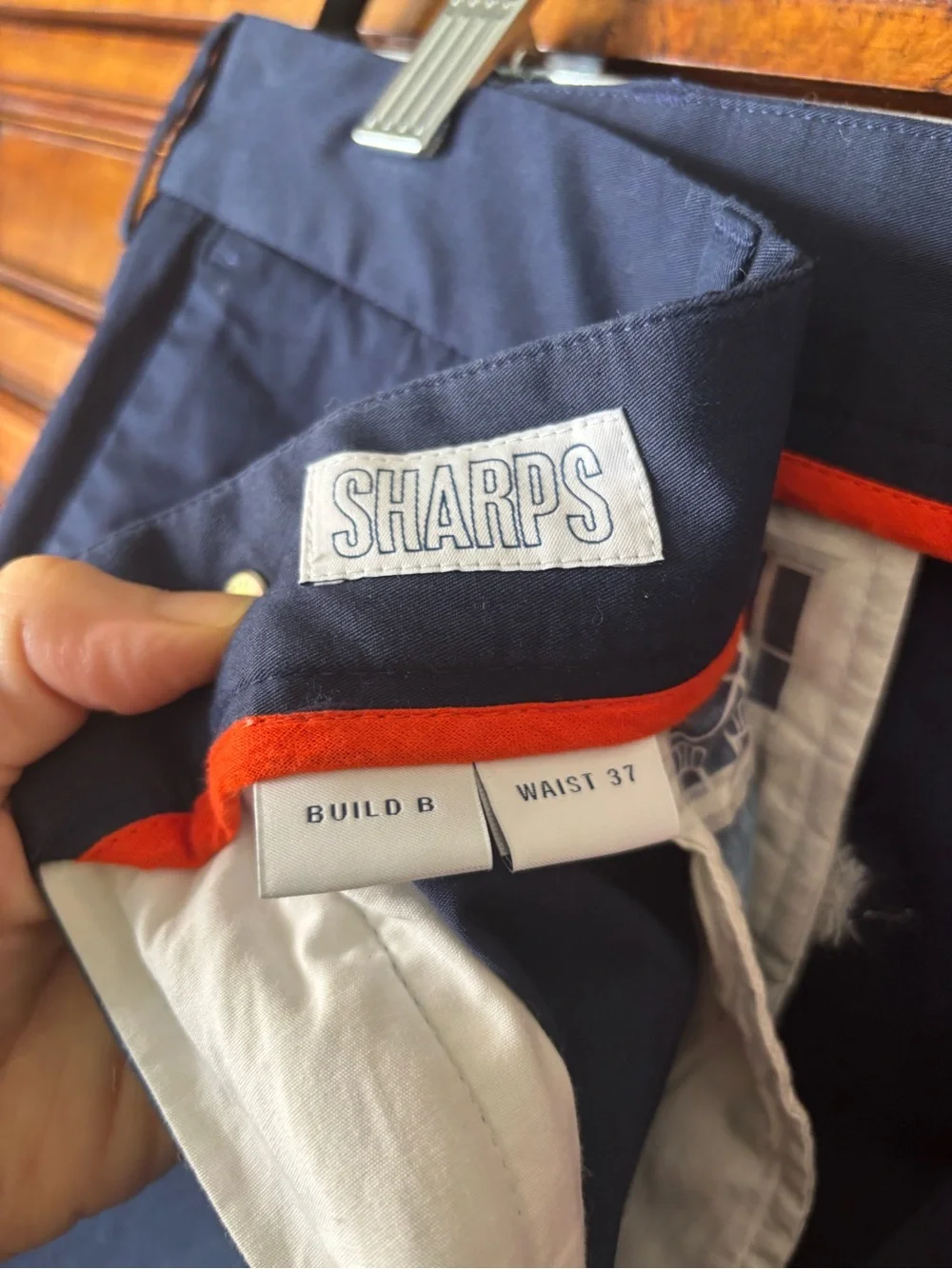 Spoke Build B Men Navy Stretch Chino Pants 37x29 Flat Front Preppy NWT